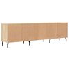 vidaXL Mueble de TV madera contrachapada roble Sonoma 150x30x44,5 cm
