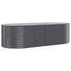 vidaXL Jardinera arriate acero galvanizado antracita 249x100x68cm