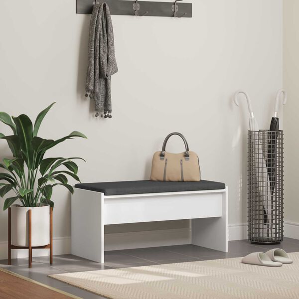 vidaXL Banco de entrada con coj&iacute;n 80 x 38 x 46 cm