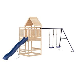 vidaXL Parque infantil de exterior madera maciza de pino