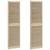 vidaXL Puerta de Armario con puerta 2 pcs Natural 201 x 2,1 x 59,5 cm