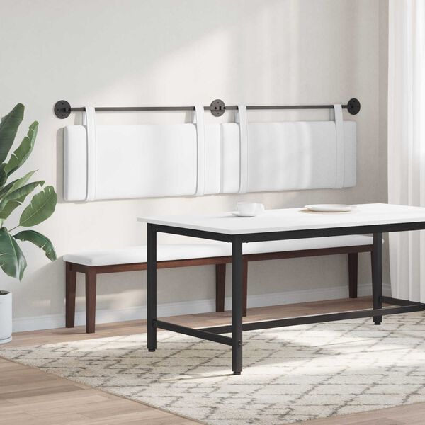 vidaXL Cabecera Colgante Montaje en la pared Liso 210 x 55 x 5 cm tela