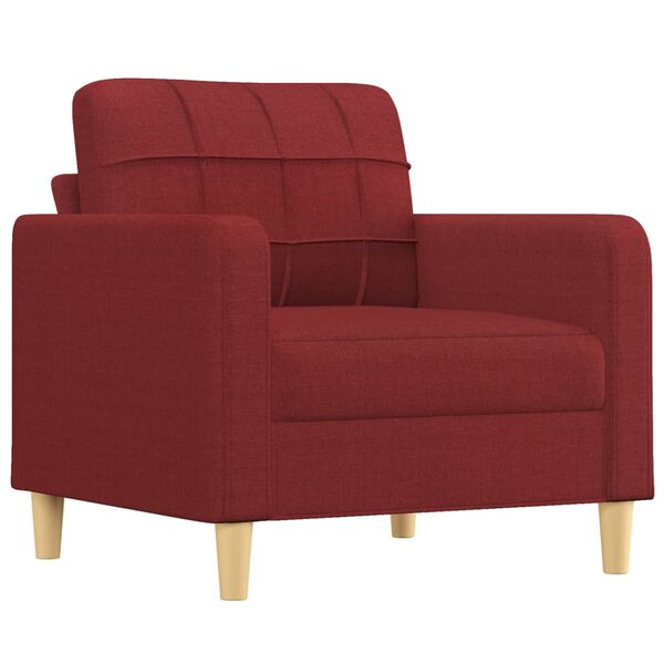vidaXL Sill&oacute;n de tela rojo tinto 60 cm