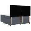 vidaXL Cama box spring con colch&oacute;n terciopelo gris oscuro 200x200 cm
