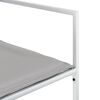 vidaXL Juego de comedor de jard&iacute;n 11 pzas con cojines textilene blanco