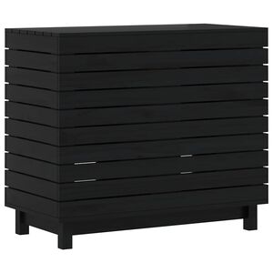 vidaXL Cesto para la ropa sucia madera maciza de pino 88,5x44x76 cm