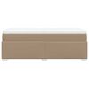 vidaXL Cama box spring con colch&oacute;n cuero sint&eacute;tico capuchino 90x200 cm