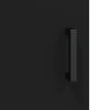 vidaXL Armario de pared negro 34,5x34x90 cm