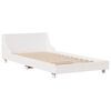 vidaXL Estructura de cama sin colchón madera maciza blanca 75x190 cm