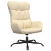 vidaXL Sill&oacute;n de relax de tela color crema