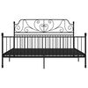 vidaXL Estructura de cama sin colchón metal negro 200x200 cm