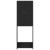 vidaXL Armario de lavadora negro 64x25,5x190 cm