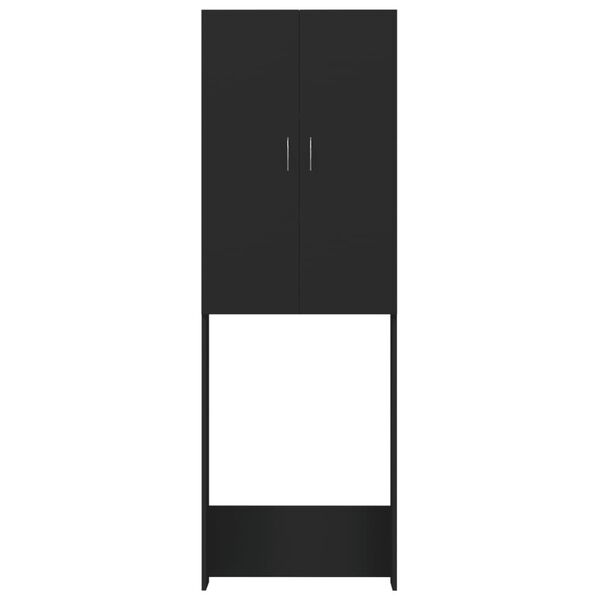 vidaXL Armario de lavadora negro 64x25,5x190 cm