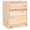 vidaXL Mesitas de noche 2 uds madera maciza de pino 40x31x50 cm