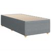 vidaXL Cama box spring con colch&oacute;n tela gris claro 80x200 cm
