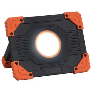 vidaXL Foco LED portátil ABS 10 W blanco frío