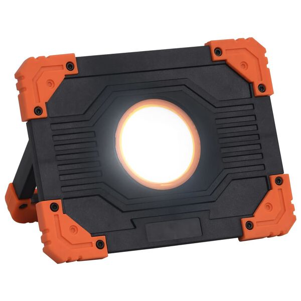vidaXL Foco LED portátil ABS 10 W blanco frío