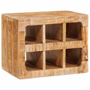 vidaXL Estante de Vino Marr&oacute;n 44 x 30 x 35 cm Madera de mango maciza
