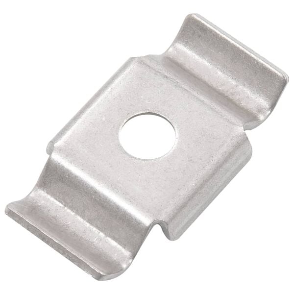 vidaXL Abrazaderas de mariposa para vallas 50 uds acero inoxidable