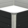 vidaXL Jardinera elevada acero galvanizado gris antracita 129x129x45cm
