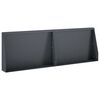 vidaXL Muro de Contenci&oacute;n 2 uds. 60 x 12 x 40 cm Acero Gris antracita