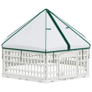 vidaXL Parque Infantil para Perros de 6 Paneles 122 x 106,5 x 82 cm