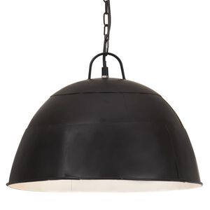 vidaXL L&aacute;mpara colgante vintage redonda 25 W negra 41 cm E27