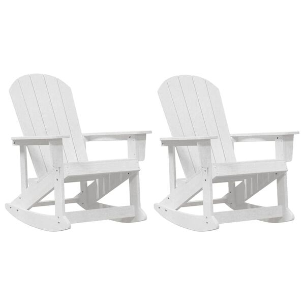 vidaXL Sillas mecedoras Adirondack 2 pcs HDPE