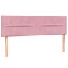 vidaXL Cama box spring con colch&oacute;n terciopelo rosa 140x210 cm