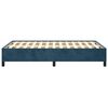 vidaXL Estructura de cama sin colch&oacute;n terciopelo azul oscuro 120x190cm