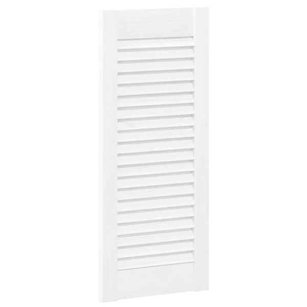 vidaXL Puerta de armario de lamas 4 uds blanco 69x29,5 cm