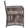 vidaXL Set muebles de jardín 4 piezas y cojines ratán sintético marrón