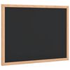 vidaXL Pizarra con marco de madera maciza de pino negra 40x30 cm