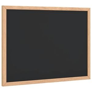 vidaXL Pizarra con marco de madera maciza de pino negra 40x30 cm