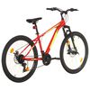 vidaXL Bicicleta montaña 21 velocidades 27,5 pulgadas rueda 38 cm rojo