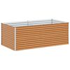 vidaXL Arriate elevado 195 x 100 x 68 cm Acero Galvanizado