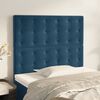 vidaXL Cabecero de cama azul oscuro 90x5x118/128 cm Terciopelo
