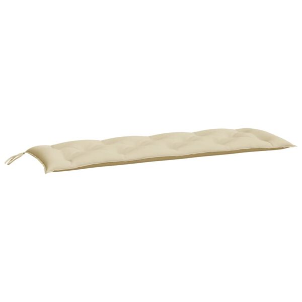 vidaXL Cojín de banco de jardín tela Oxford beige 150x50x7 cm
