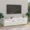 vidaXL Muebles de TV con luces LED 2 uds blanco brillante 75x35x40 cm