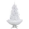 vidaXL Árbol de Navidad con nieve con base en paraguas blanco 170 cm