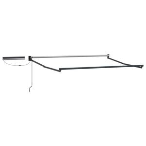 vidaXL Estructura de toldo el&eacute;ctrico solar 2,5 x 2 m Gris antracita