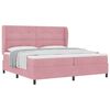 vidaXL Cama tipo Box Spring con cabecera Rosa 200 x 200 cm Terciopelo