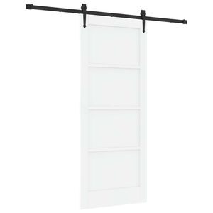 vidaXL Puerta Corredera ORKDAL Blanco y Negro 83 x 202 cm
