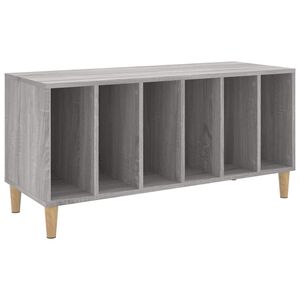 vidaXL Mueble para discos madera contrachapada gris Sonoma 100x38x48cm