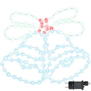 vidaXL Campana de Navidad con 144 LED Multicolor 57 x 47,5 cm PVC