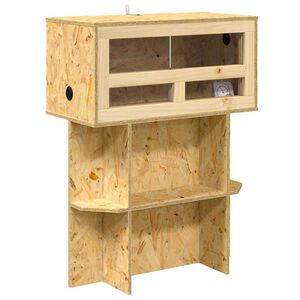 vidaXL Terrario Marr&oacute;n 60 x 30 x 80 cm OSB