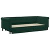 vidaXL Sof&aacute; cama nido con cajones terciopelo verde oscuro 90x200 cm