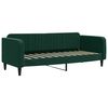 vidaXL Sof&aacute; cama nido con cajones terciopelo verde oscuro 80x200 cm
