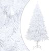 vidaXL &Aacute;rbol de Navidad preiluminado con luces y bolas blanco 240 cm