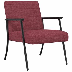 vidaXL sill&oacute;n Rojo vino 59 x 75 x 78 cm tela